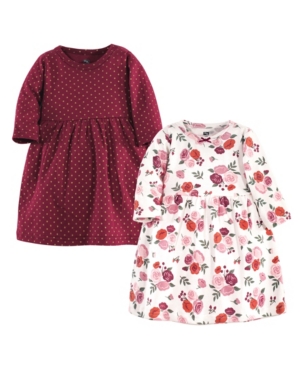 Hudson Baby Baby Girls Fall Floral Dresses Pack of 2
