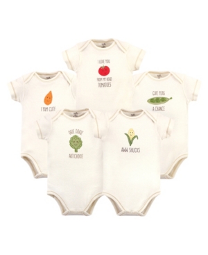 Touched by Nature Baby Girls and Boys Corn Bodysuits Pack of 5