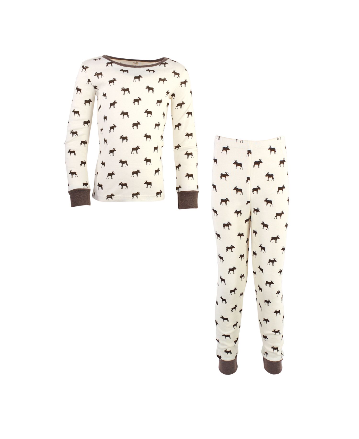 Big Boys Natural Cotton Tight-Fit Pajama Set