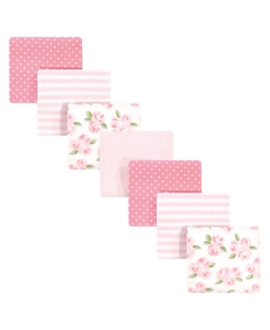 Little Treasure Baby Girls Beyoutiful Flannel Receiving Blankets Pack of 7
