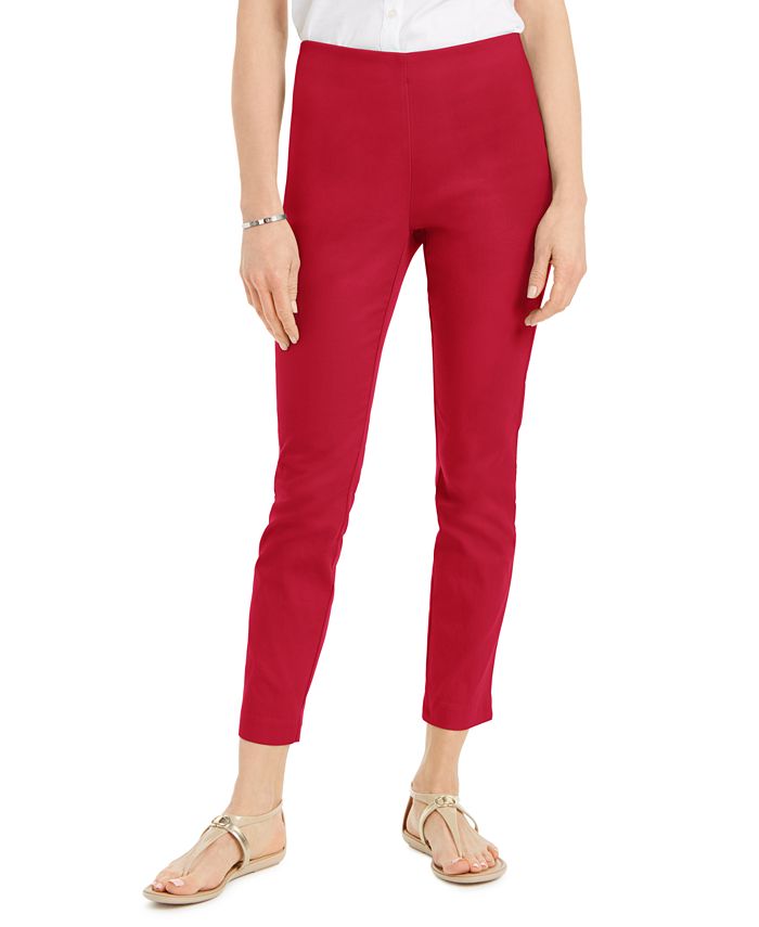 Charter Club Petite Stretch Twill Cropped Pants, Created for Macy's ...