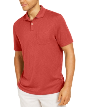 Tasso Elba Island Men's Solid Pocket Polo Shirt Created for Macy's