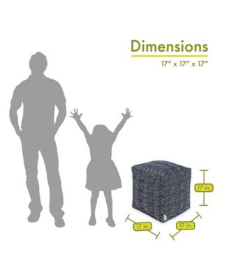 Southwest Ottoman Pouf Cube 17" x 17"