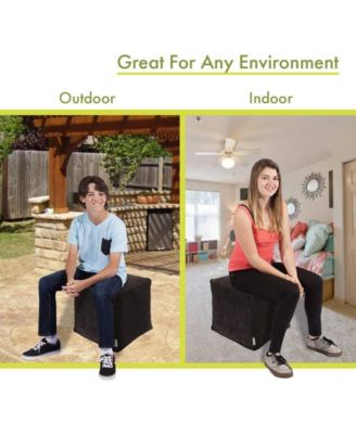 Villa Ottoman Pouf Cube 17" x 17"