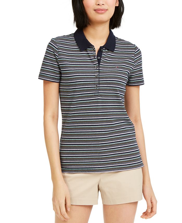 Tommy Hilfiger Striped Polo Shirt - Macy's