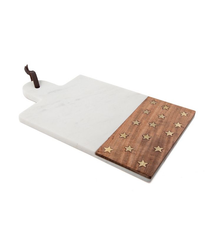 Thirstystone Stars Marble & Wood Cheese Board Macy's