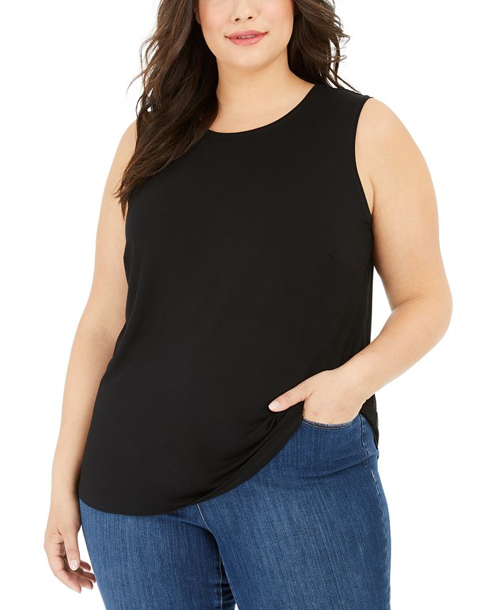 Eileen Fisher Plus Size Tank Top - Macy's