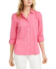 Striped Button-Down Top, Created for Macy's