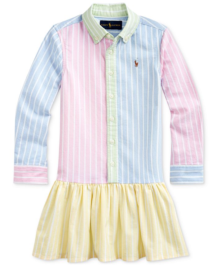 Polo Ralph Lauren Toddler Girls Cotton Oxford Fun Shirtdress 