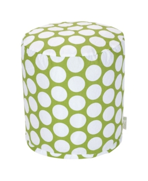 Majestic Home Goods Large Polka Dot Ottoman Round Pouf 16