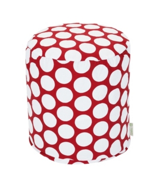 Majestic Home Goods Large Polka Dot Ottoman Round Pouf 16