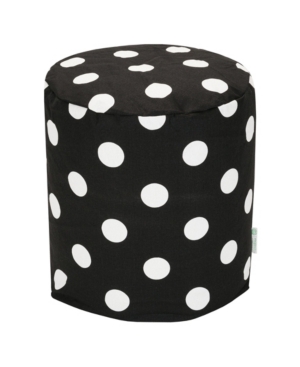 Majestic Home Goods Large Polka Dot Ottoman Round Pouf 16