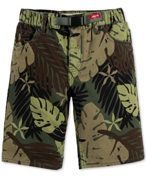 Levi's Big Boys 502 Regular-Tapered Fit Twill Camp Shorts
