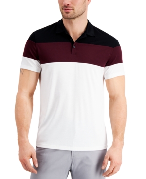 Alfani Men's Alfatech Colorblocked Polo Created for Macy's
