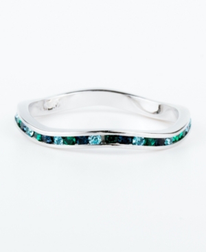 image of Swarovski Crystal Stackable ring in Sterling Silver