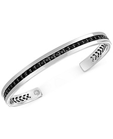 EFFY® Black Spinel Cuff Bracelet in Sterling Silver
