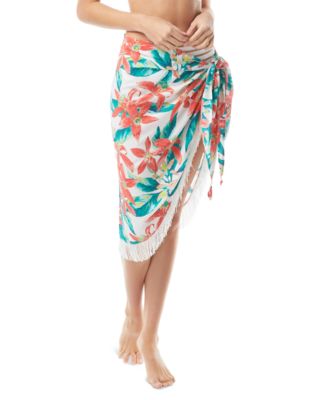 Vince Camuto - Fringe-Trim Pareo Cover-Up