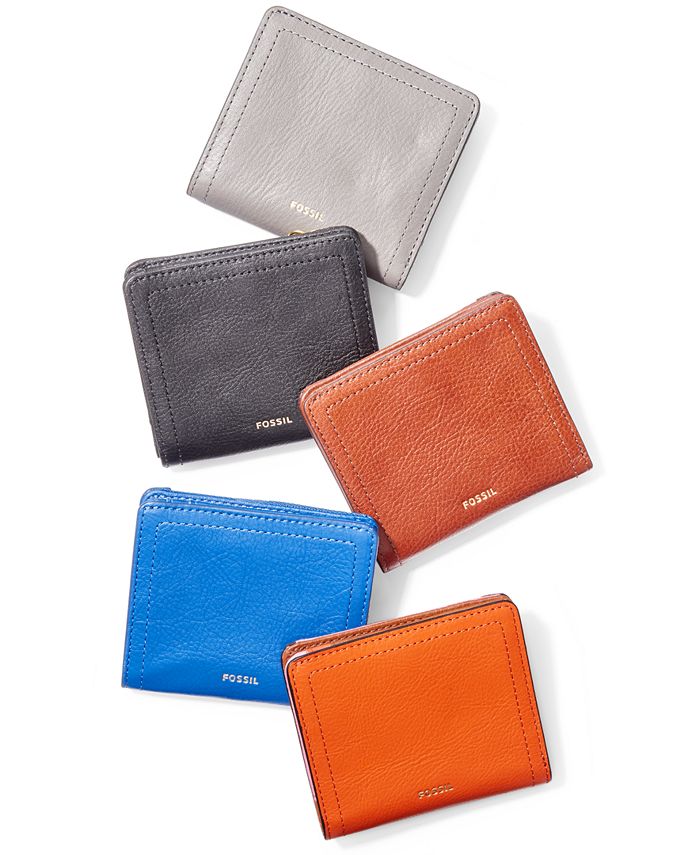 Fossil Logan Small Leather Bifold Wallet Macy's