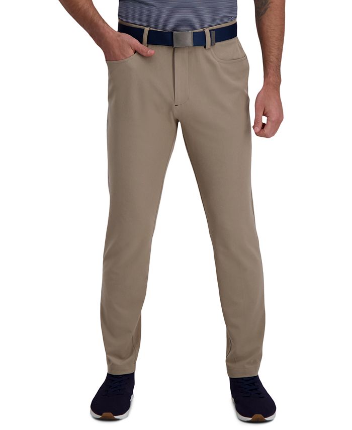 Haggar The Active Series™ Slim Fit Flat Front 5-Pocket Tech Pant - Macy's
