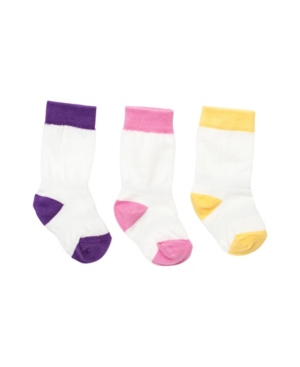 image of Cheski Sock Company Baby Girl Mixed Knee Socks, Pack of 3