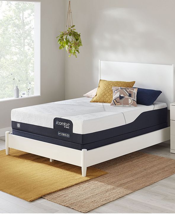 Serta by CF 1000 12" Hybrid Medium Firm Mattress Set King