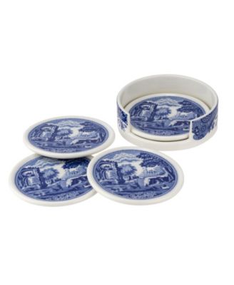Blue Italian 5 PC Ceramic Coaster Set