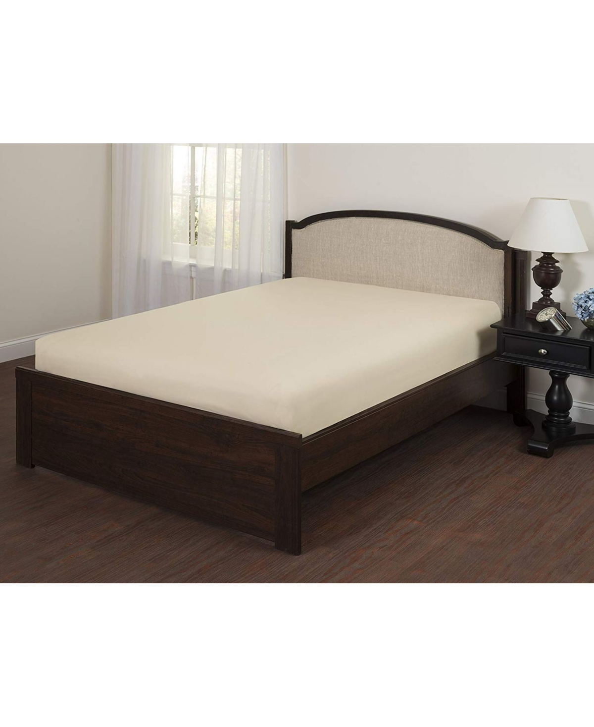 Superity Linen 100% Cotton Breathable Fitted Sheet – Cream