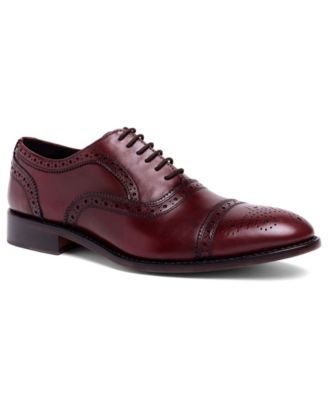 Men's Ford Quarter Brogue Oxford Leather Sole Lace-Up Dress Shoe