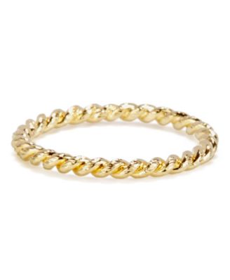 Liv Rope 14K Gold Plated Ring