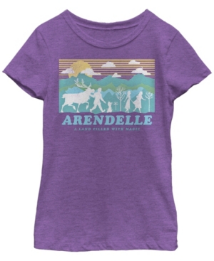 Big Girls Frozen 2 Arendelle Short Sleeve T-shirt