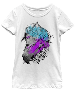Big Girls Lion King Paint King Short Sleeve T-shirt