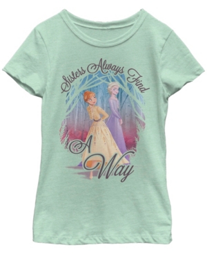 Big Girls Frozen 2 Sisters Over Misters Short Sleeve T-shirt
