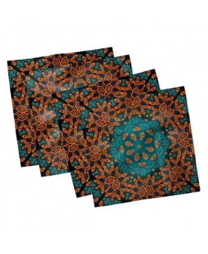 Ambesonne Psychedelic Set of 4 Napkins 12