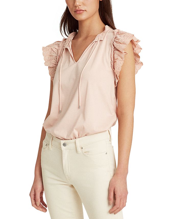 Lauren ralph lauren ruffled cocktail dress clearance
