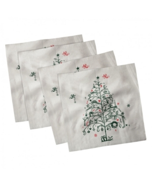 Ambesonne Christmas Set of 4 Napkins 12