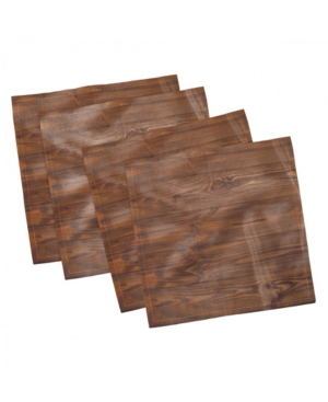 Ambesonne Rustic Set of 4 Napkins 12