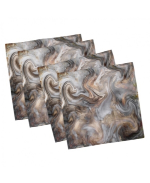 Ambesonne Marble Set of 4 Napkins 12