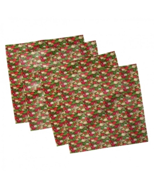 Ambesonne Christmas Set of 4 Napkins 12