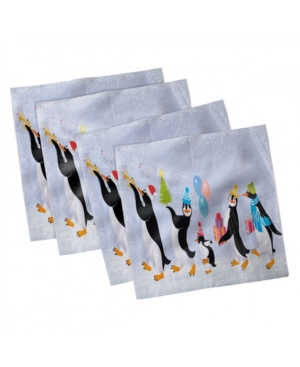 Ambesonne Christmas Set of 4 Napkins 12
