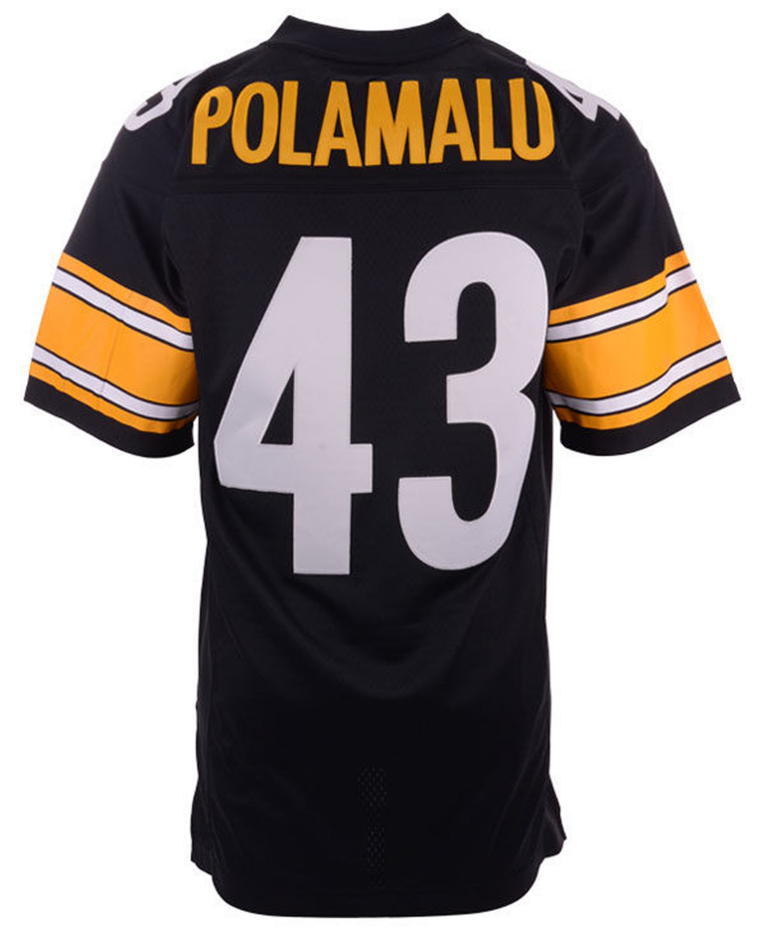 Pittsburgh Steelers Men's Replica Troy Polamalu Throwback Jersey