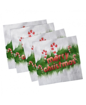 Ambesonne Christmas Set of 4 Napkins 12