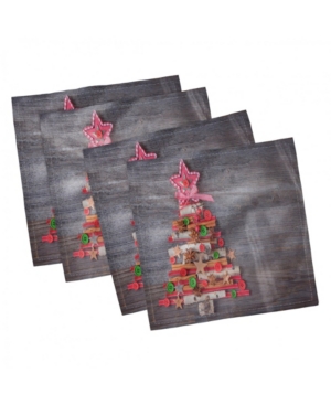 Ambesonne Christmas Set of 4 Napkins 12