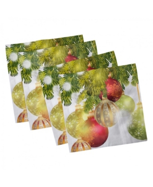 Ambesonne Christmas Set of 4 Napkins 12