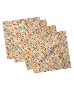 Ambesonne Colorful Set of 4 Napkins 12