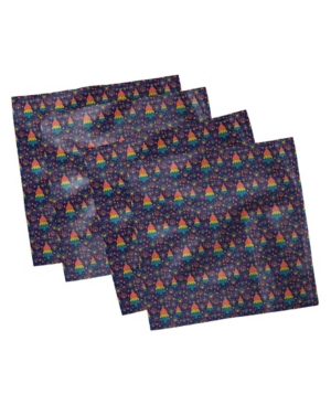 Ambesonne Christmas Set of 4 Napkins 18