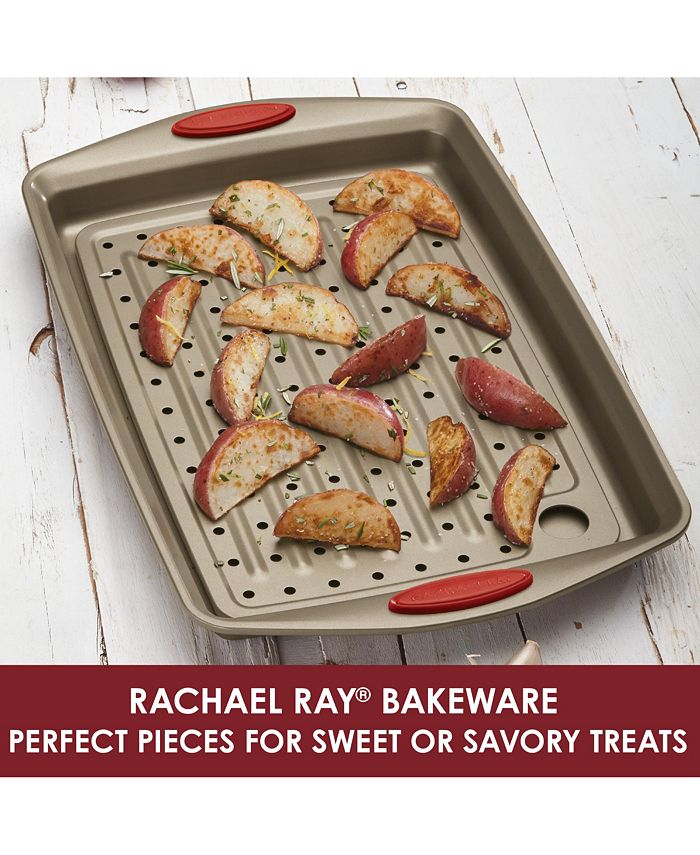 Rachael Ray Cucina 2Pc Baking Sheet & Crisper Set Macy's