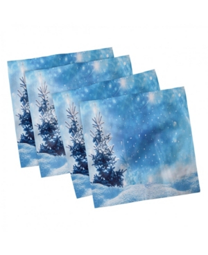 Ambesonne Winter Set of 4 Napkins 18