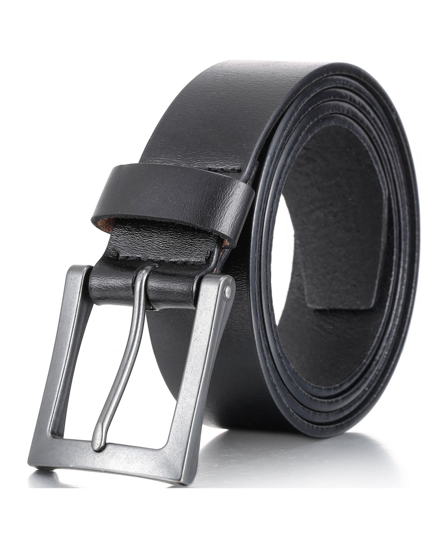 Мужской ремень Gallery Seven Mio Marino Intrepid Casual Prong Belt, цвет: Глубокий угольный — фото 1