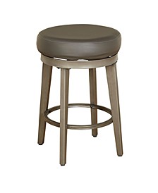 Angelo Home Linden Leather Swivel Stool Set of 2