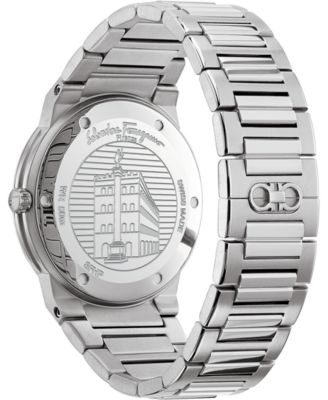 Men's Swiss Sapphire Stainless Steel Bracelet Watch 41mm